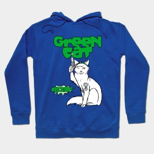 Green cat Hoodie